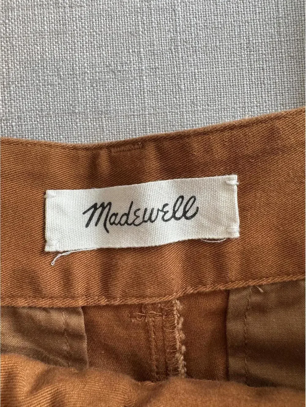 Madewell Wide Leg Pleated Pants Burnt Orange Size 4